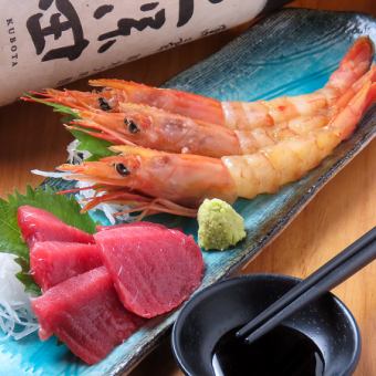 赤海老の漬け刺し