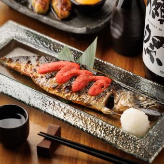鯖の明太炙り焼き