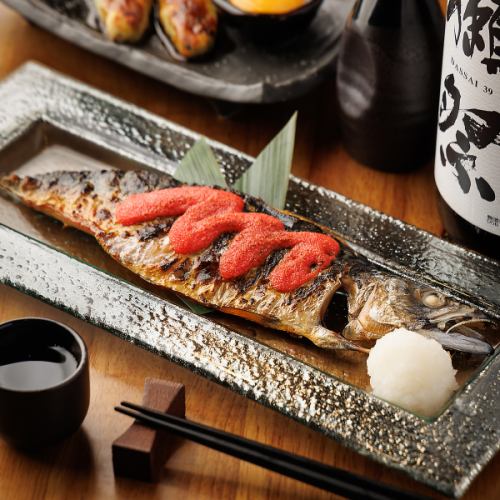 鯖の明太炙り焼き