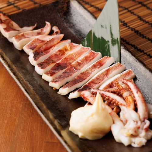烏賊の炙り焼き　～雲丹ソース添え～
