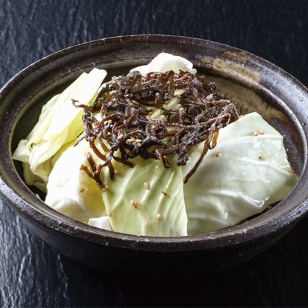 塩こんぶキャベツ/冷やしトマト