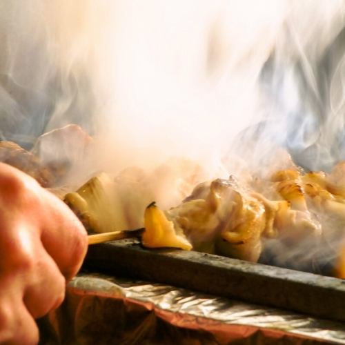 Charcoal-grilled yakitori 150 yen (tax included) - 17 types in total