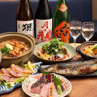 仅限工作日！【八道菜套餐，畅饮】尽享秋季食材♪ 秋季特餐 6000日元