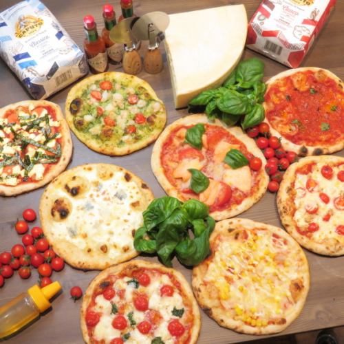 12 types of chewy and crispy authentic oven-baked pizzas ☆ Starting from 650 yen
