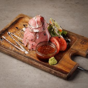 [Yorikarasu specialty] All-you-can-eat and drink + roast beef course, 3,980 yen → 3,480 yen including tax with coupon♪