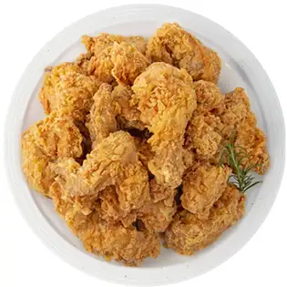 Fried chicken with bone, whole chicken