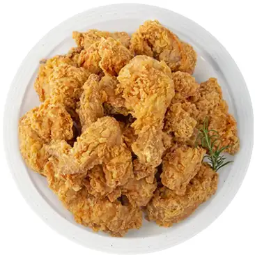 Fried chicken with bone, whole chicken