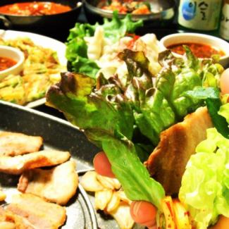 厳選国産豚の厚切りサムギョプサル