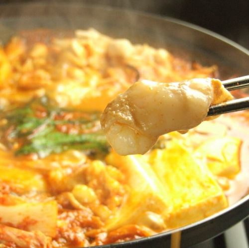 国産牛もつ韓国鍋