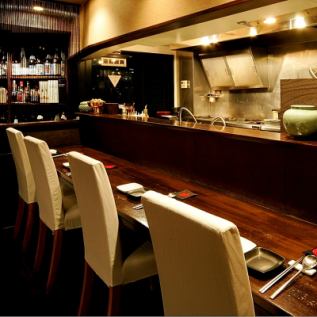 The counter can be used by one person.Live feeling ◎