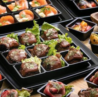 Perfect for welcome and farewell parties!! [Stylish catering party at work or home♪] 8 types of dishes starting from 1,300 yen per person