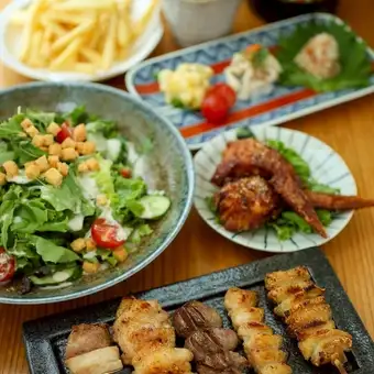 【お料理のみ】tentenコース◆tentenの大山鶏焼き鳥4種などをお手軽に味わえるコース!