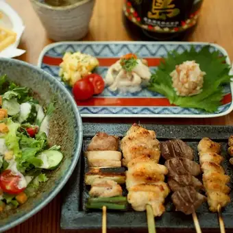 【お料理のみ】大山鷄焼き鳥コース◆焼き鳥6本や手羽先唐揚げなど全7品4000円(税込)