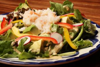 Snow crab and avocado salad