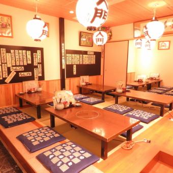 There are 6 tatami mat tables for up to 4 people.Relax and enjoy the food to your heart's content! Enjoy your time at our restaurant full of highlights, such as the homey staff, dynamic chanko (chanko), and outstandingly fresh sashimi.