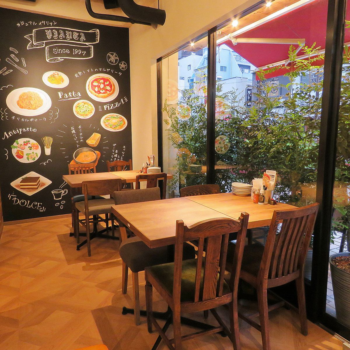 かわいい店内はデート利用にもおすすめです♪