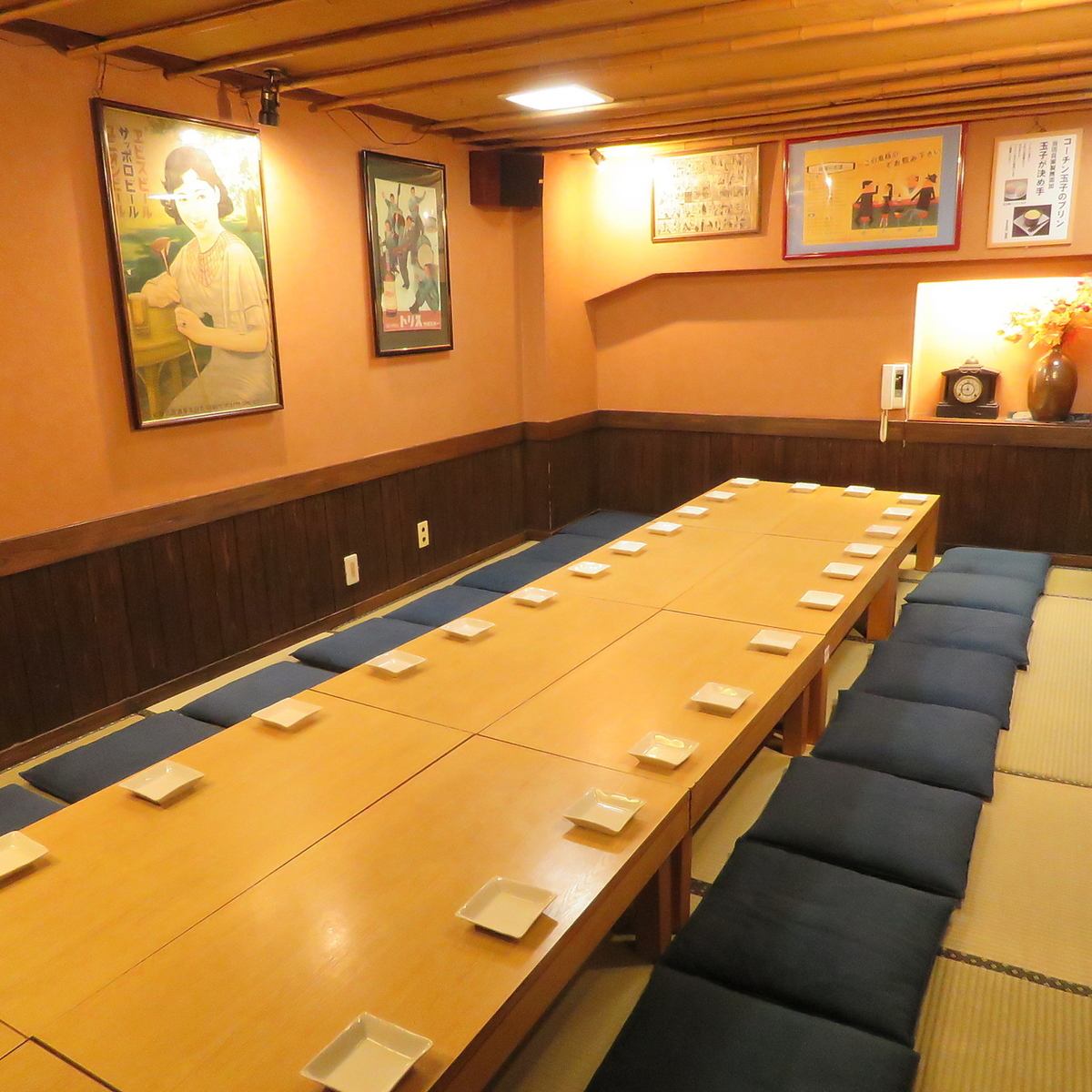 There is a tatami room for up to 22 people! You can dine in a completely private room without worrying about others♪