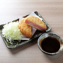 厚切りハムカツ