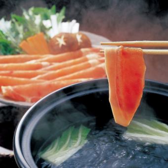 【肉×しゃぶしゃぶ鍋コース】3時間飲み放題 厳選お肉としゃぶしゃぶ鍋など全10品の贅沢コース
