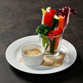 彩り野菜スティック信州味噌バーニャカウダソース