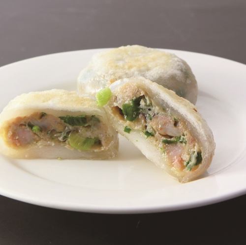 虾仁韭菜烤包
