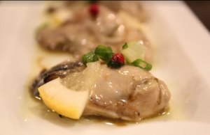 冷製牡蠣のコンフィ