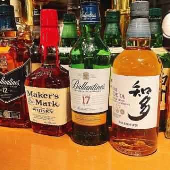 [OK on the day!] Draft beer also available! All-you-can-drink for 2,500 yen! Maker's Mark, including Chita, etc.