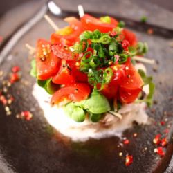 Octopus and tomato tartare