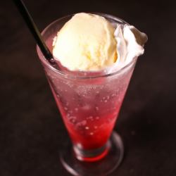 Strawberry Soda Float