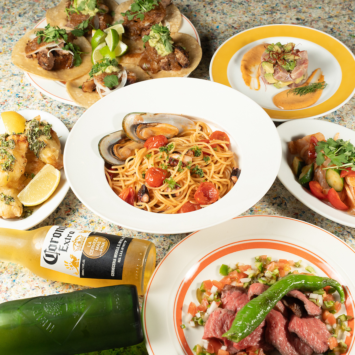 ジャンルにとらわれない自由な料理＆こだわりのお酒を気軽に楽しめる隠れ家的な空間
