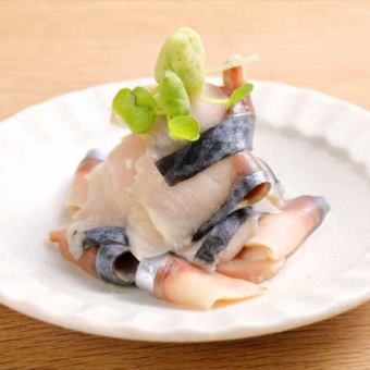 Snack: Marinated mackerel