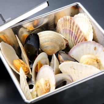 <6月/7月/8月>海鮮ガンガン焼きコース【120分生ビール込飲み放題付】
