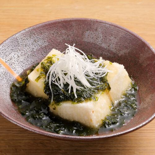 青海苔揚げ出し豆富