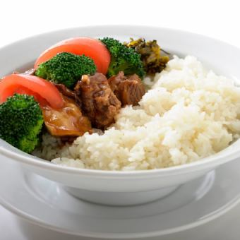 Beef ribs Ankake rice