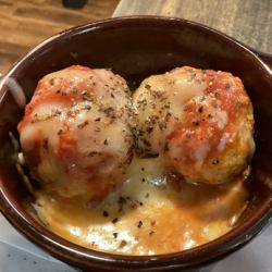 鶏つくねトマト煮込み