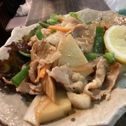 筍と豚バラのオイスターソース炒め
