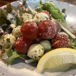 一份色彩鮮豔的卡普雷塞式沙拉
