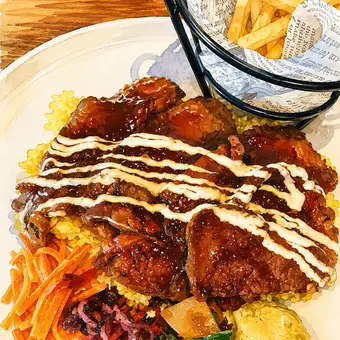 オーバーライスランチセット