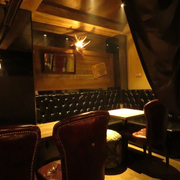 There is a semi-private table in the back separated by a curtain that can accommodate 14 to 18 people!