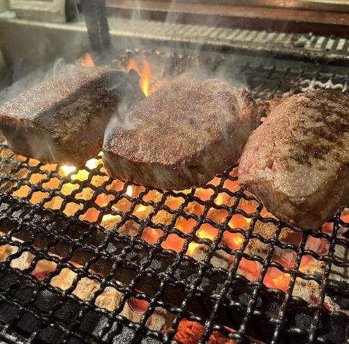Our chefs carefully grill each dish over charcoal.