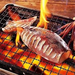 生干し氷下魚(こまい)2尾 /丸イカ炭火焼き