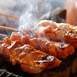 大山鶏炭火焼盛り合わせ/うなぎ蒲焼き