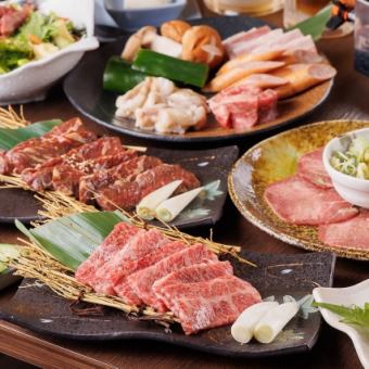 예약 한정【송신년회 SP】와규 램프&가고시마산 턱고기를 포함한 전 9품 90분 음방 포함 6,000엔