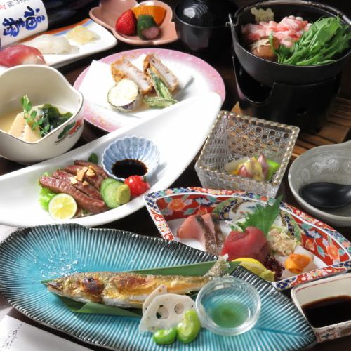 [For girls-only gatherings and banquets!] All 10 dishes Seasonal Kaiseki Sakura Course 4400 yen (tax included)