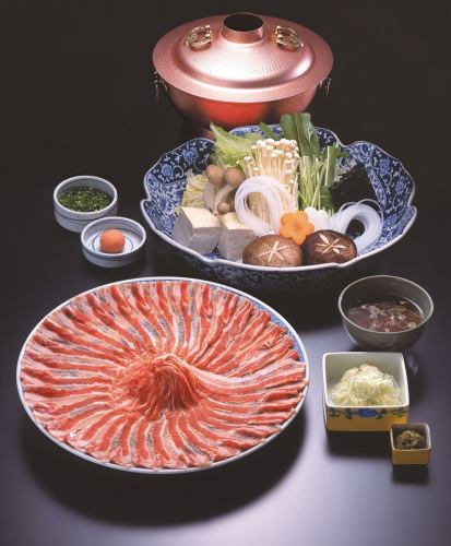 All-you-can-eat black pork shabu-shabu for 3500 yen ♪