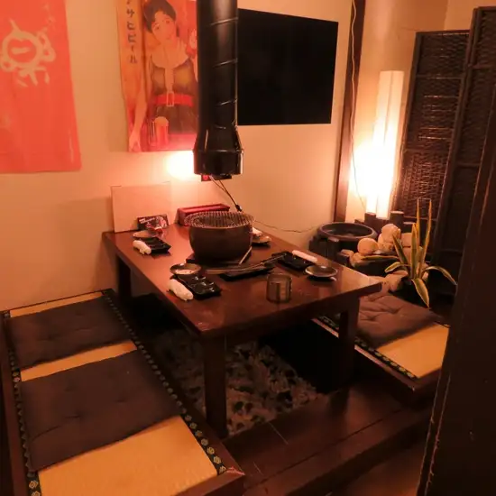 4名様/7名様迄の個室をご用意!!落ち着いた空間でお楽しみ下さい