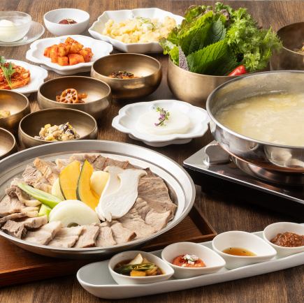 鹿児島県南州農場『白美豚』健美ポッサム(蒸し豚)コース☆飲み放題付！お一人様 