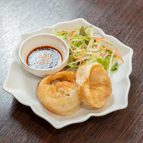 Fried Mandu (Korean fried dumplings)