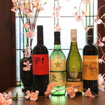 April and May only [Sakura Award-winning wine free flow + lunch half buffet style of your choice]