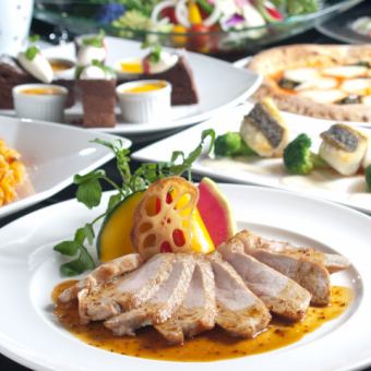 2 hours all-you-can-drink with sparkling wine♪ 9 dishes total 6000 yen course